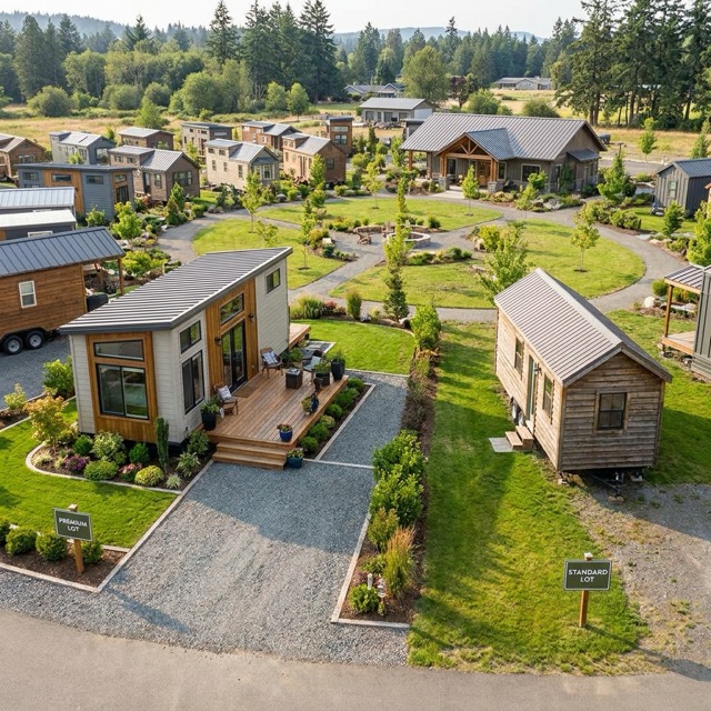 tiny home community lot rent comparison Florida