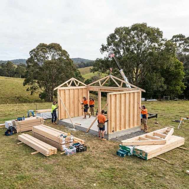 tiny house kit assembly process Florida